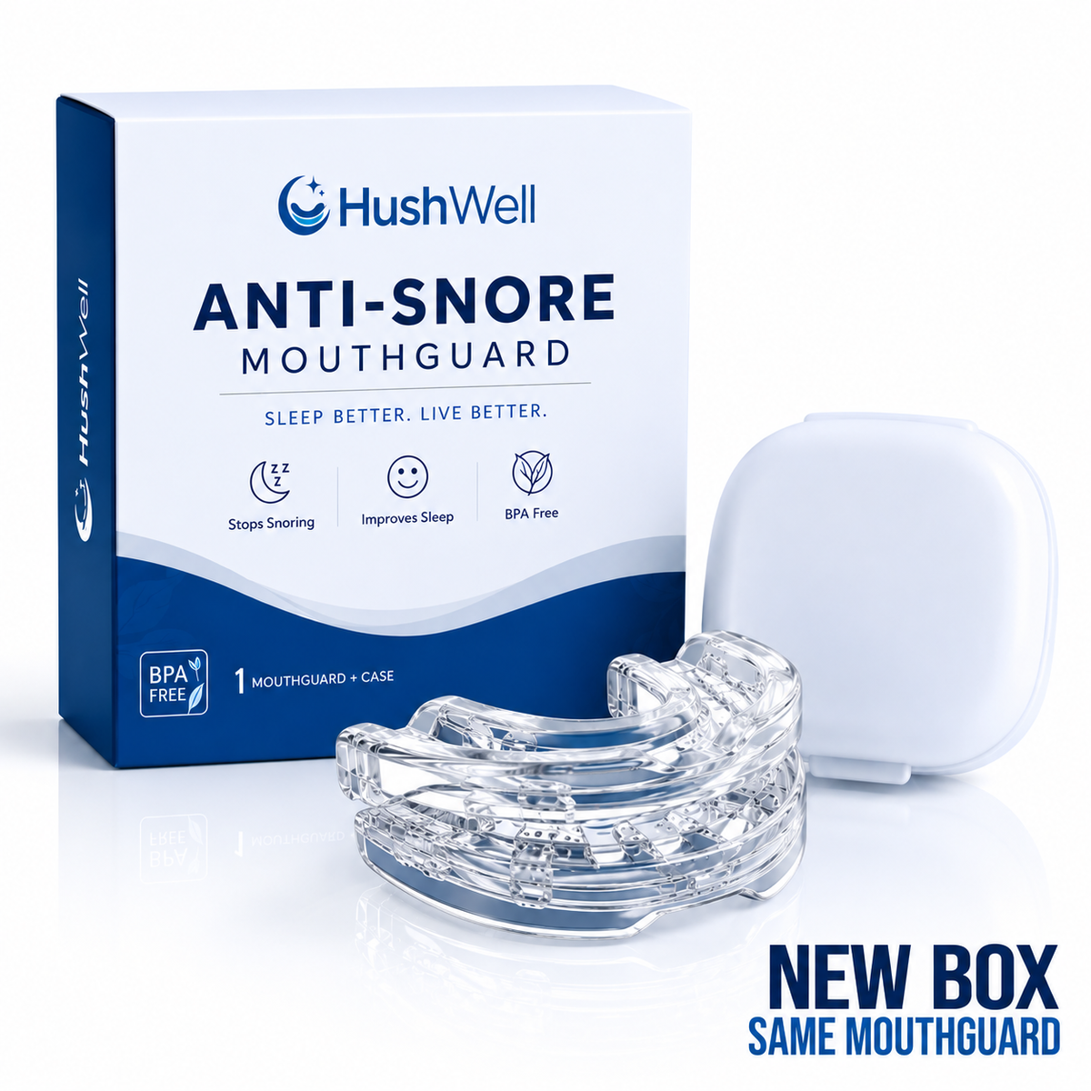 HushWell® Adjustable Anti-Snore Mouthguard