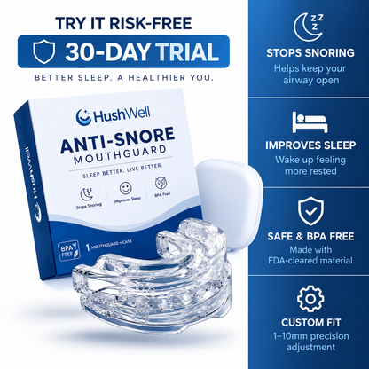 HushWell® Adjustable Anti-Snore Mouthguard